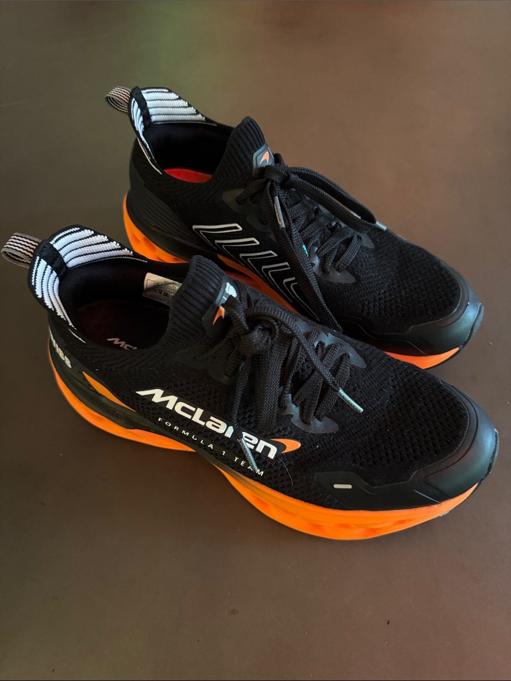 K-Swiss Black and Orange McLaren Sneakers